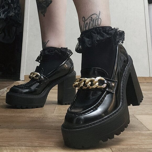 Chunky Platform Heels - Picture 1 of 4